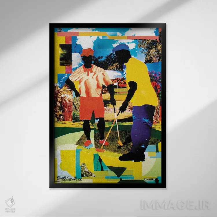 تابلو دکوراتیو پات پرنده اثر اورت اسپرویل - نمای قابدار مشکی