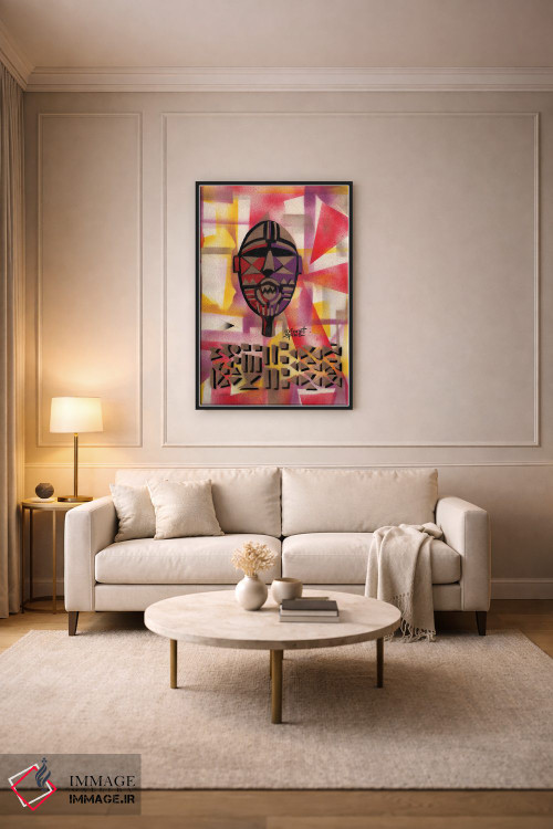 تابلو دکوراتیو ماسک بوا از بورکینافاسو اثر اورت اسپرویل - D4B
