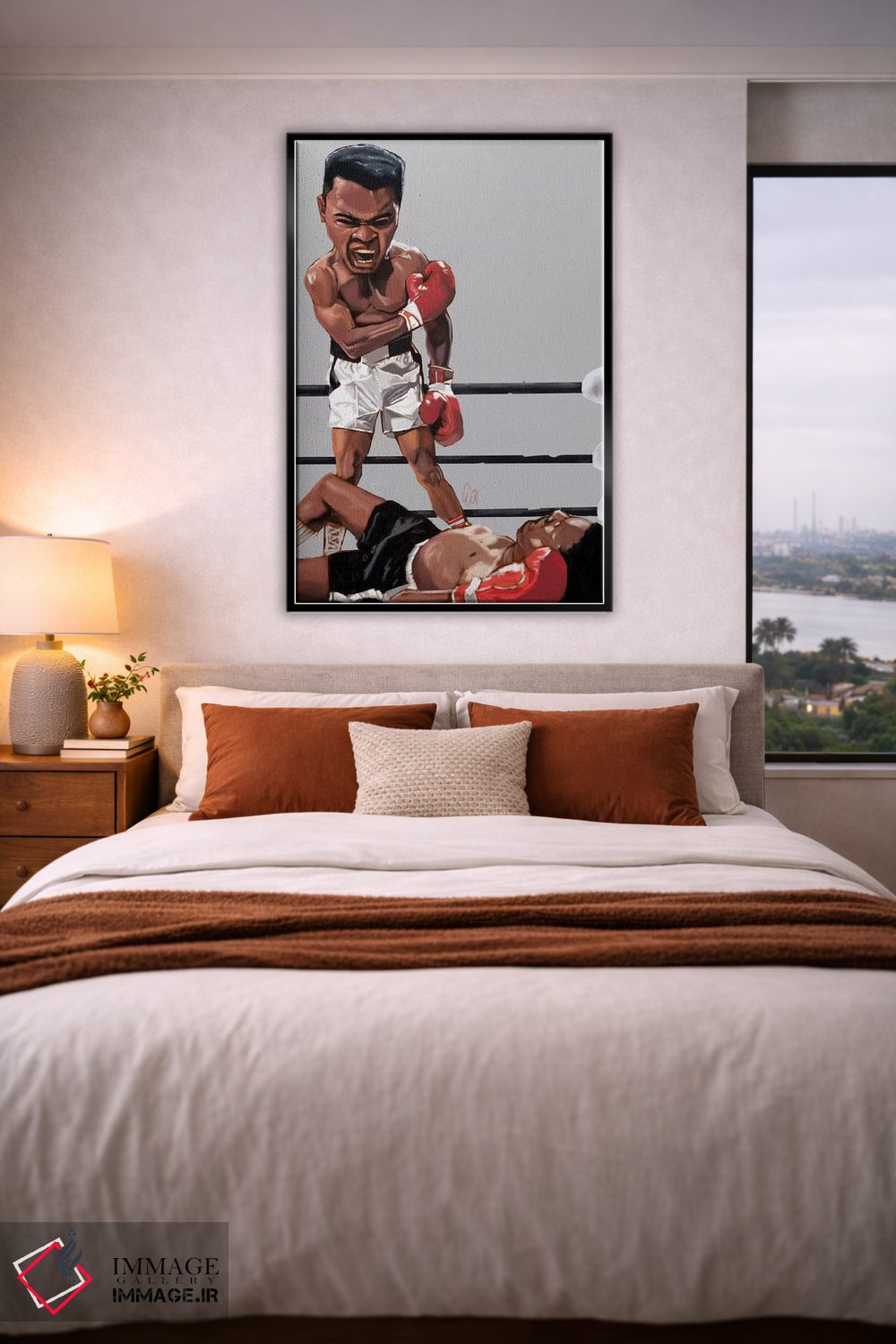 تابلو دکوراتیو مشت زنی علی اثر ایوان ویلیامز - D5B