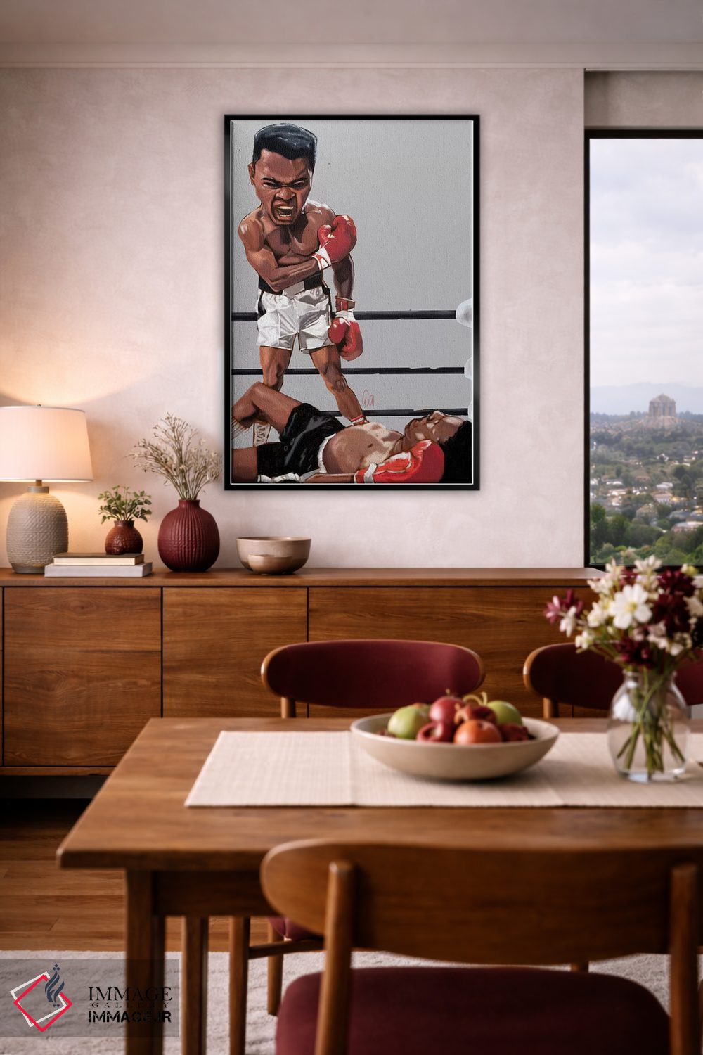 تابلو دکوراتیو مشت زنی علی اثر ایوان ویلیامز - D6B