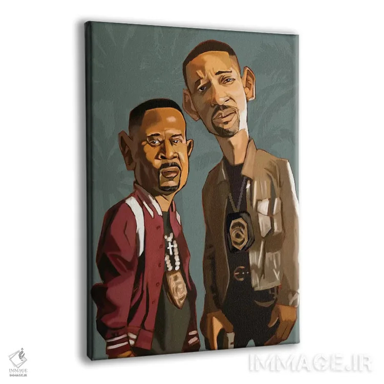 تابلو دکوراتیو بد بویز فور لایف اثر ایوان ویلیامز - نمای پرسپکتیو محصول