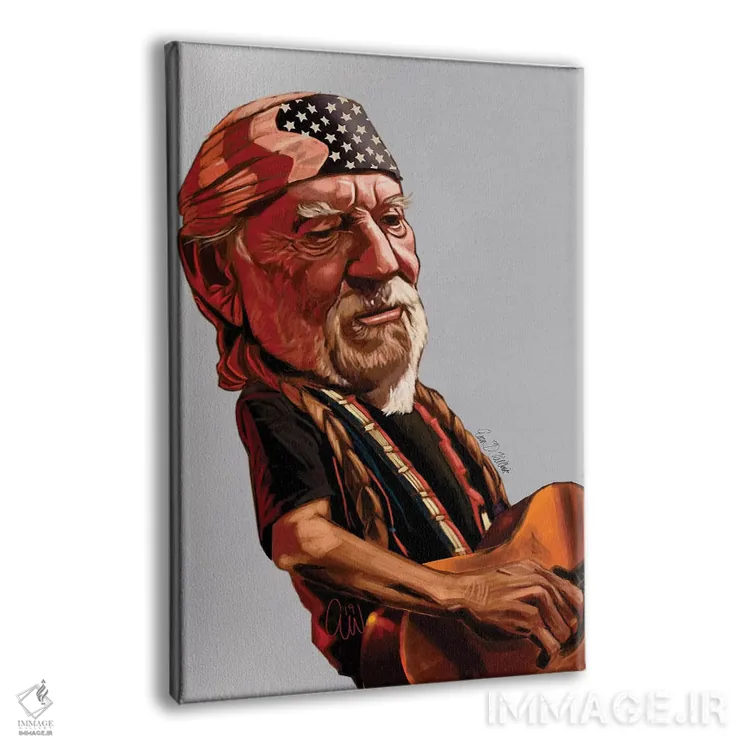 تابلو دکوراتیو ویلی نلسون اثر ایوان ویلیامز - نمای پرسپکتیو محصول