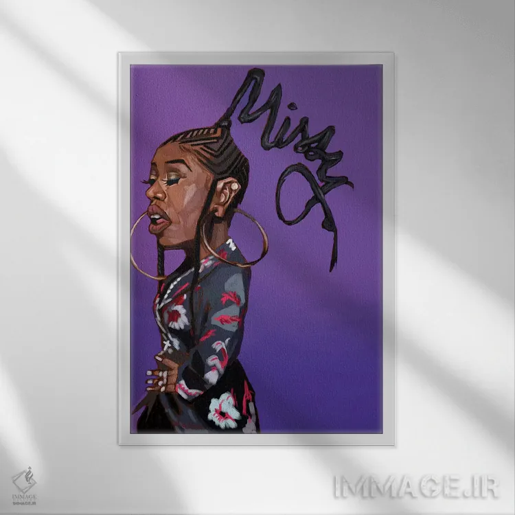 تابلو دکوراتیو میسی ای اثر ایوان ویلیامز - نمای قابدار سفید