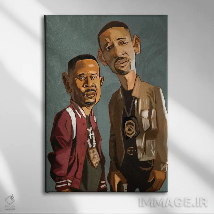 تابلو دکوراتیو بد بویز فور لایف اثر ایوان ویلیامز - نمای روبهرو روی دیوار