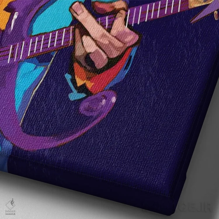 تابلو دکوراتیو پرینس اثر ایوان ویلیامز - نمای نزدیک بافت بوم