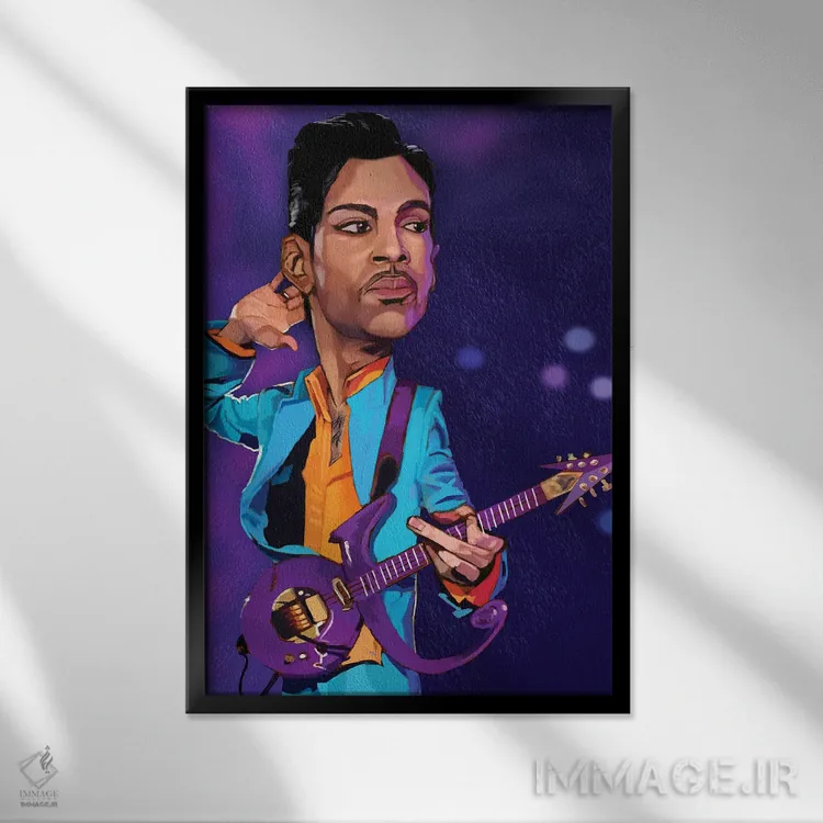 تابلو دکوراتیو پرینس اثر ایوان ویلیامز - نمای قابدار مشکی