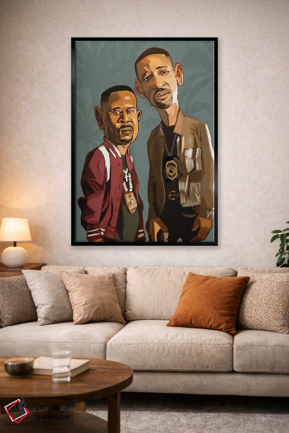 تابلو دکوراتیو بد بویز فور لایف اثر ایوان ویلیامز - D1B