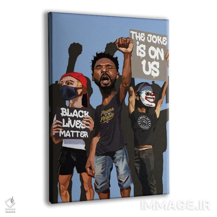 تابلو دکوراتیو ایستادگی اثر ایوان ویلیامز - نمای پرسپکتیو محصول