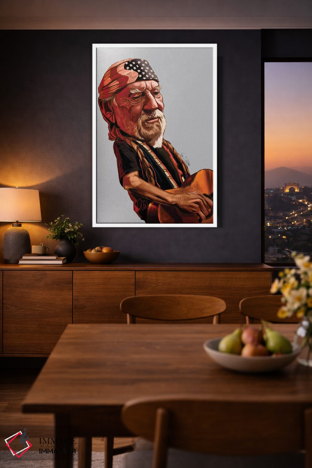 تابلو دکوراتیو ویلی نلسون اثر ایوان ویلیامز - D3W