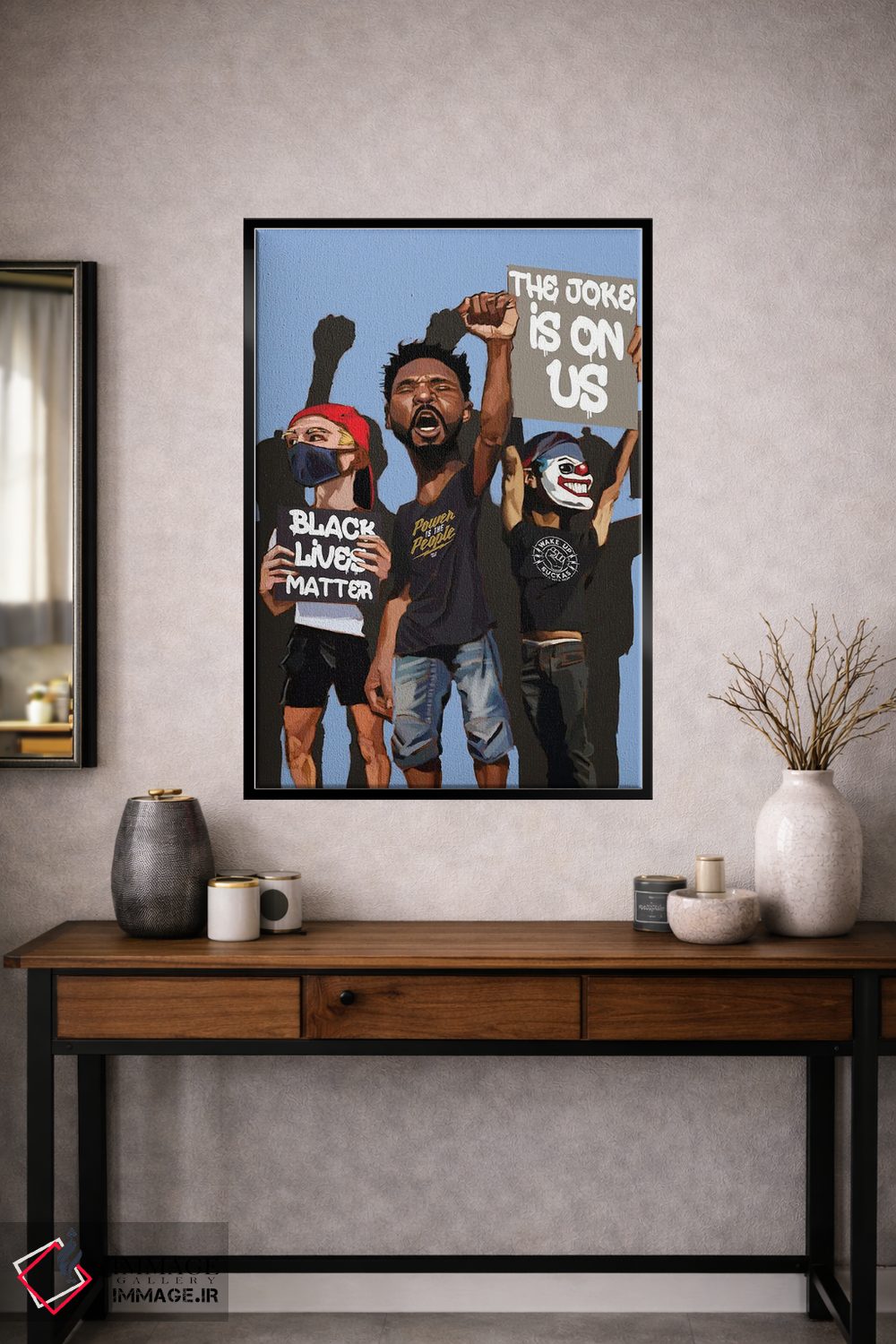 تابلو دکوراتیو ایستادگی اثر ایوان ویلیامز - D1B