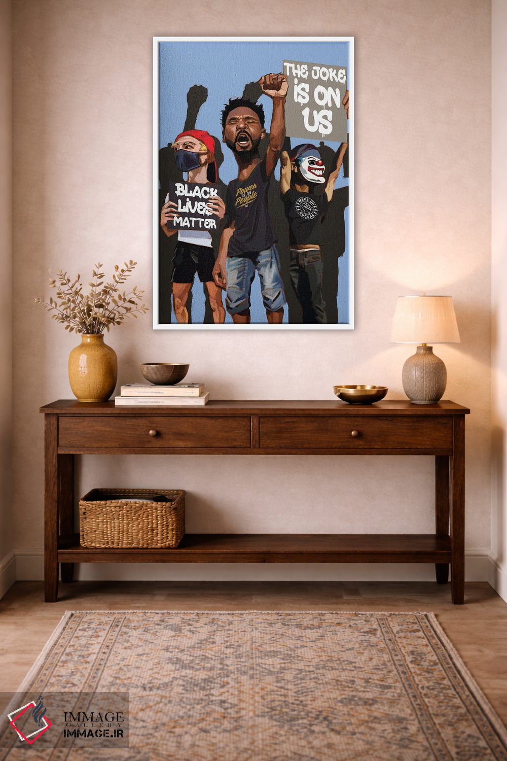 تابلو دکوراتیو ایستادگی اثر ایوان ویلیامز - D2W