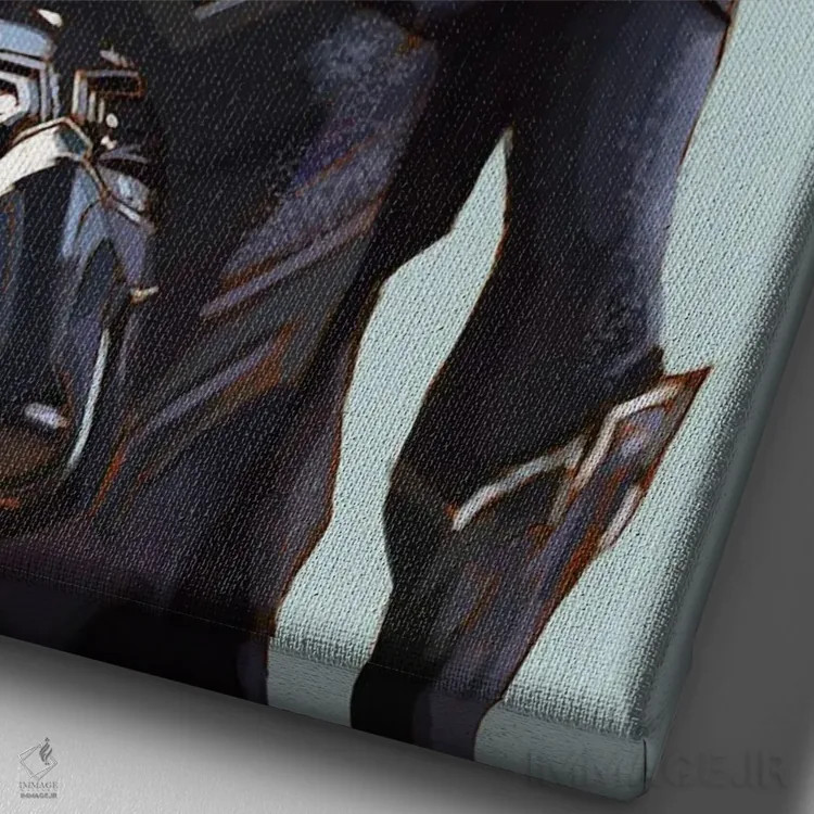 تابلو دکوراتیو چادویک بوزمن اثر ایوان ویلیامز - نمای نزدیک بافت بوم