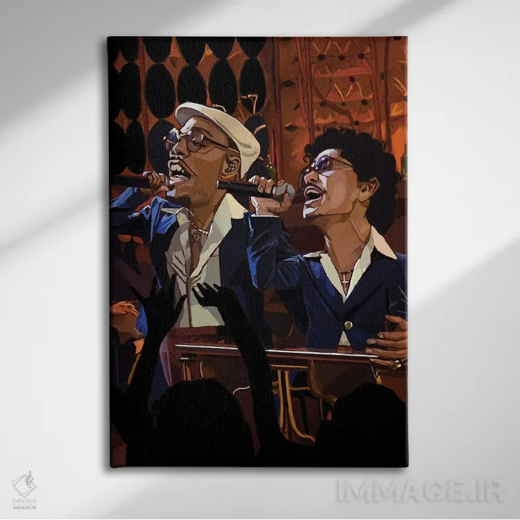 تابلو دکوراتیو سیلک سونیک اثر ایوان ویلیامز - نمای روبهرو روی دیوار