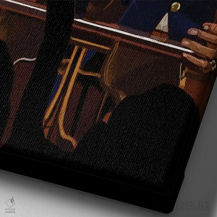 تابلو دکوراتیو سیلک سونیک اثر ایوان ویلیامز - نمای نزدیک بافت بوم