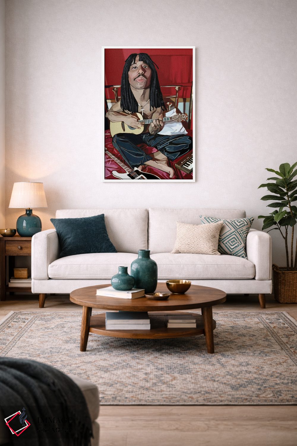 تابلو دکوراتیو ریک جیمز اثر ایوان ویلیامز - D3W