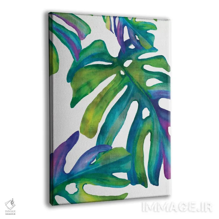 تابلو مدرن برگ های رنگارنگ IV اثر اوا واتس - نمای پرسپکتیو محصول