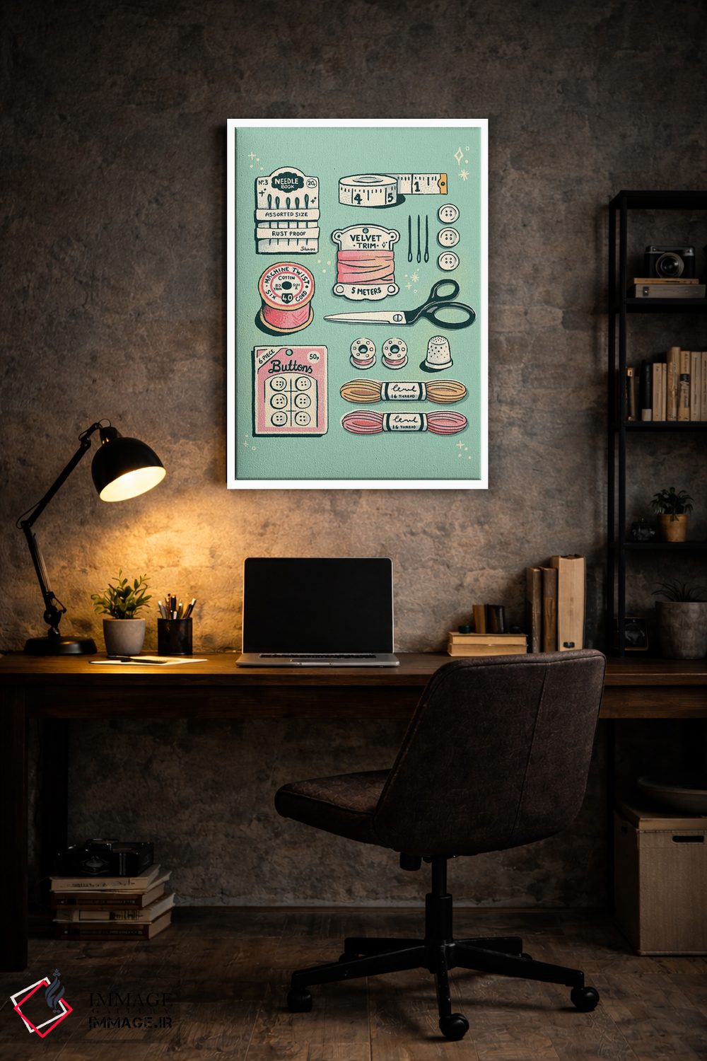 تابلو دکوراتیو خیاطی اثر ایو اندرسون - D6W