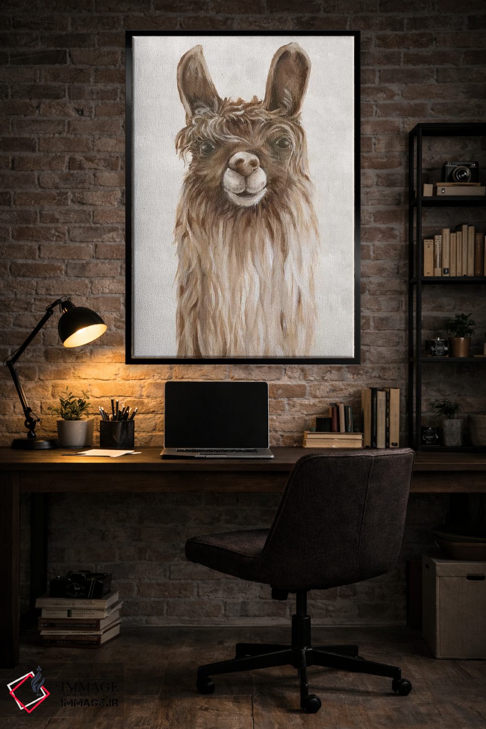 تابلو دکوراتیو آلپاکای سوری I اثر اوا واتس - D5B