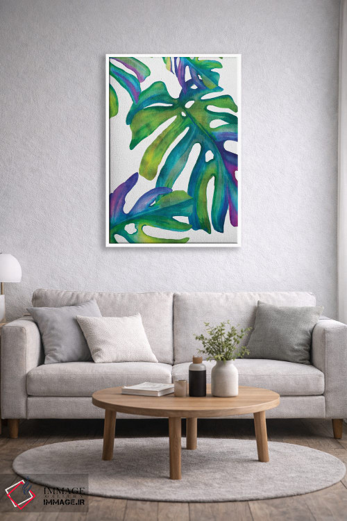 تابلو مدرن برگ های رنگارنگ IV اثر اوا واتس - D1W