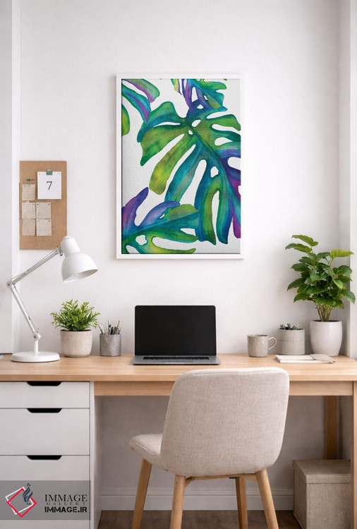تابلو مدرن برگ های رنگارنگ IV اثر اوا واتس - D4W