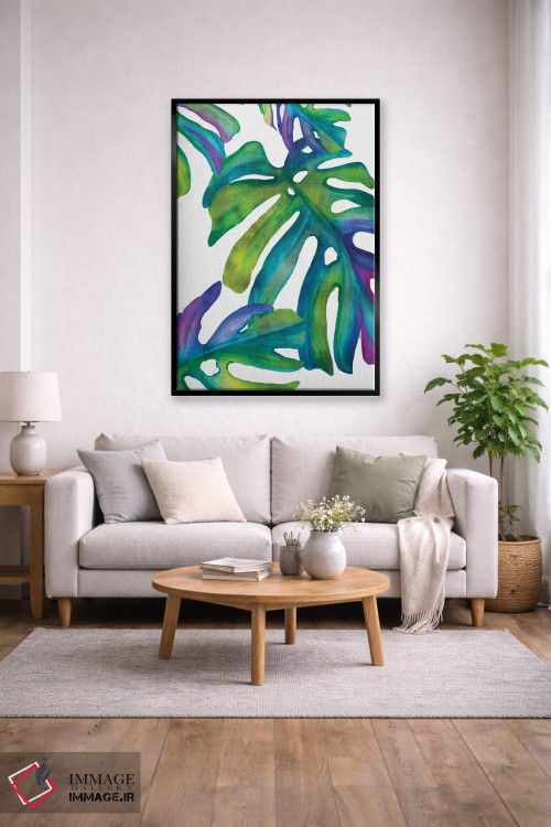 تابلو مدرن برگ های رنگارنگ IV اثر اوا واتس - D2B