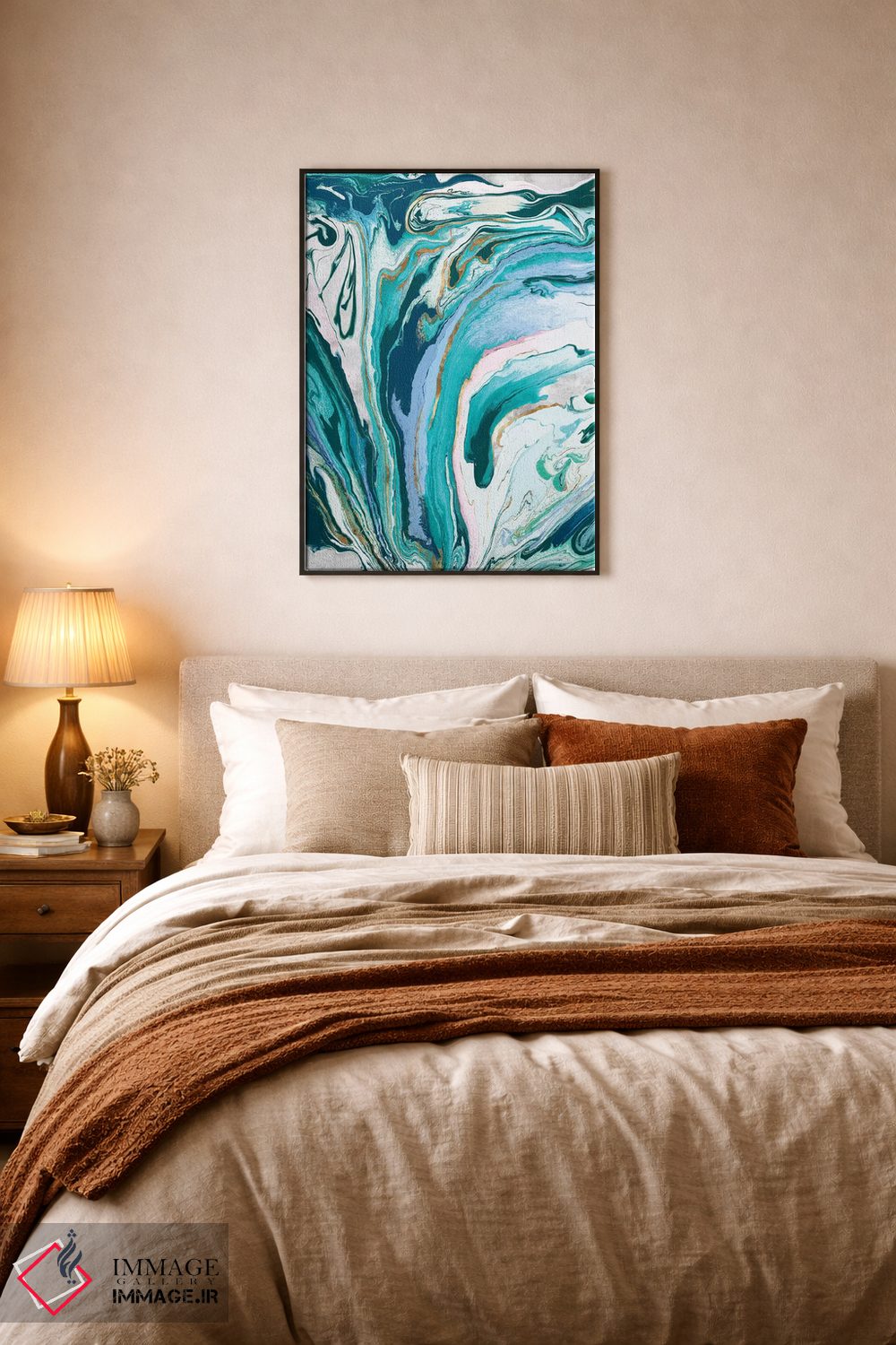 تابلو انتزاعی مرمر نفتی III اثر اوا واتس - D6B