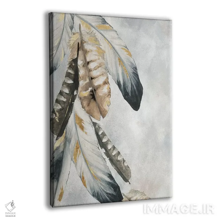 تابلو مدرن دسته طلایی اثر اوا واتس - نمای پرسپکتیو محصول