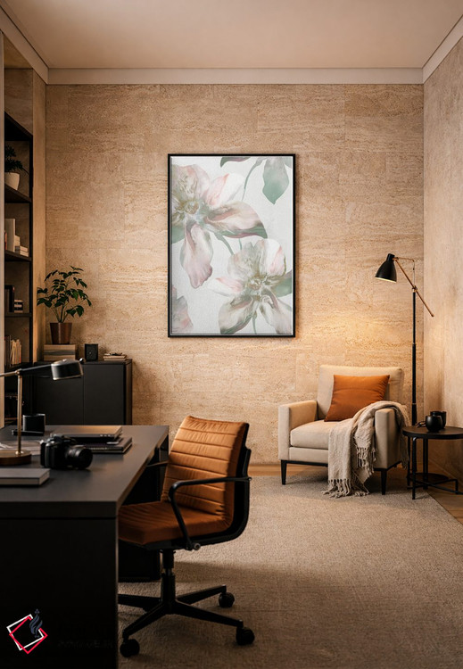 تابلو دکوراتیو رنگ پریدگی ابریشمی I اثر اوا واتس - D6B