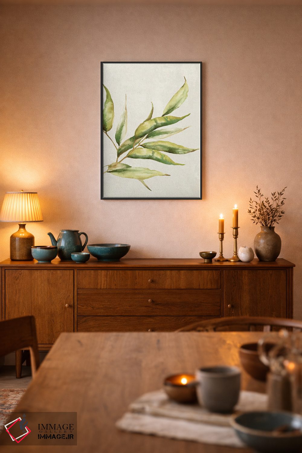 تابلو دکوراتیو شاخه بید ۱ اثر اوا واتس - D5B