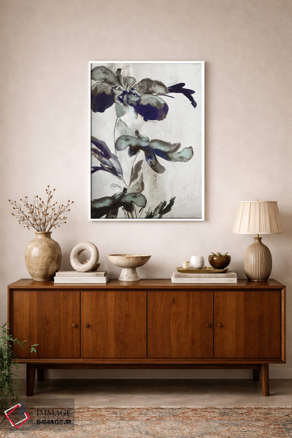 تابلو مینیمال دافنه آبی ۲ اثر اوا واتس - D1W