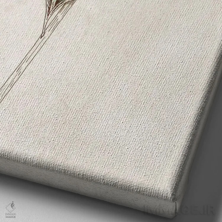 تابلو مینیمال ظرافت ۱ اثر اوا واتس - نمای نزدیک بافت بوم