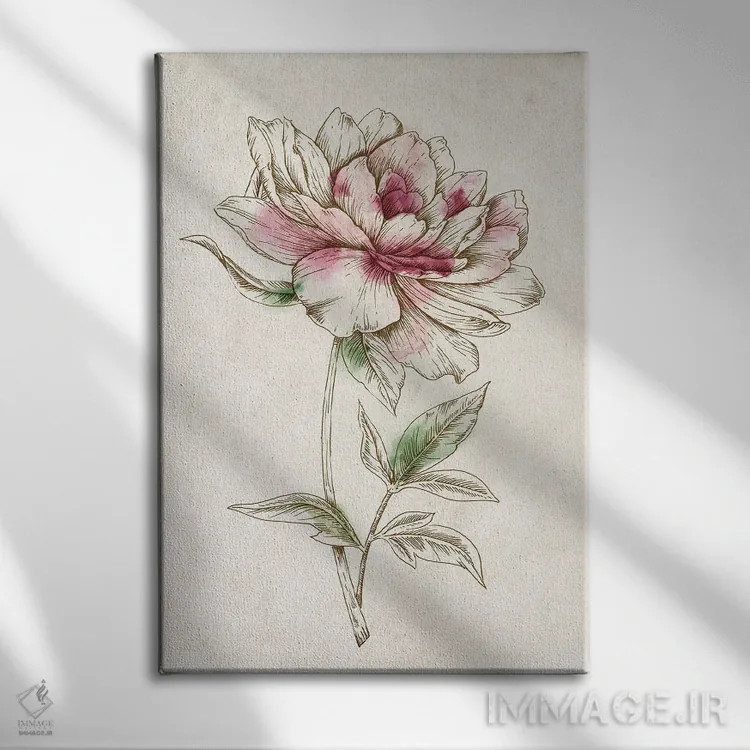 تابلو مینیمال ظرافت ۲ اثر اوا واتس - نمای روبهرو روی دیوار