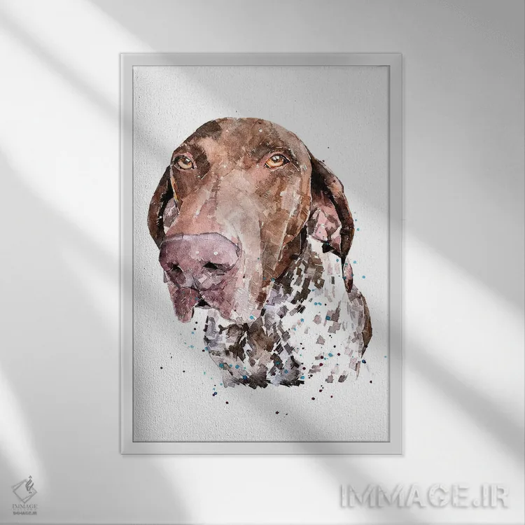 تابلو دکوراتیو جی .اس .پی ۱ اثر ادز واترکالرز - نمای قابدار سفید