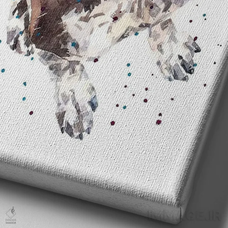 تابلو دکوراتیو جی .اس .پی ۲ اثر ادز واترکالرز - نمای نزدیک بافت بوم