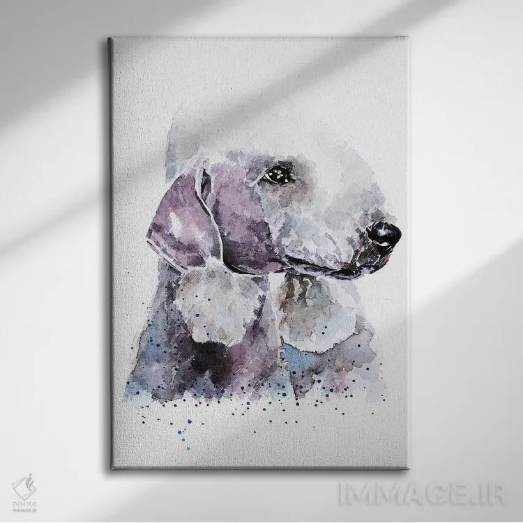 تابلو دکوراتیو تریر بدلینگتون ۱ اثر ادز واترکالرز - نمای روبهرو روی دیوار