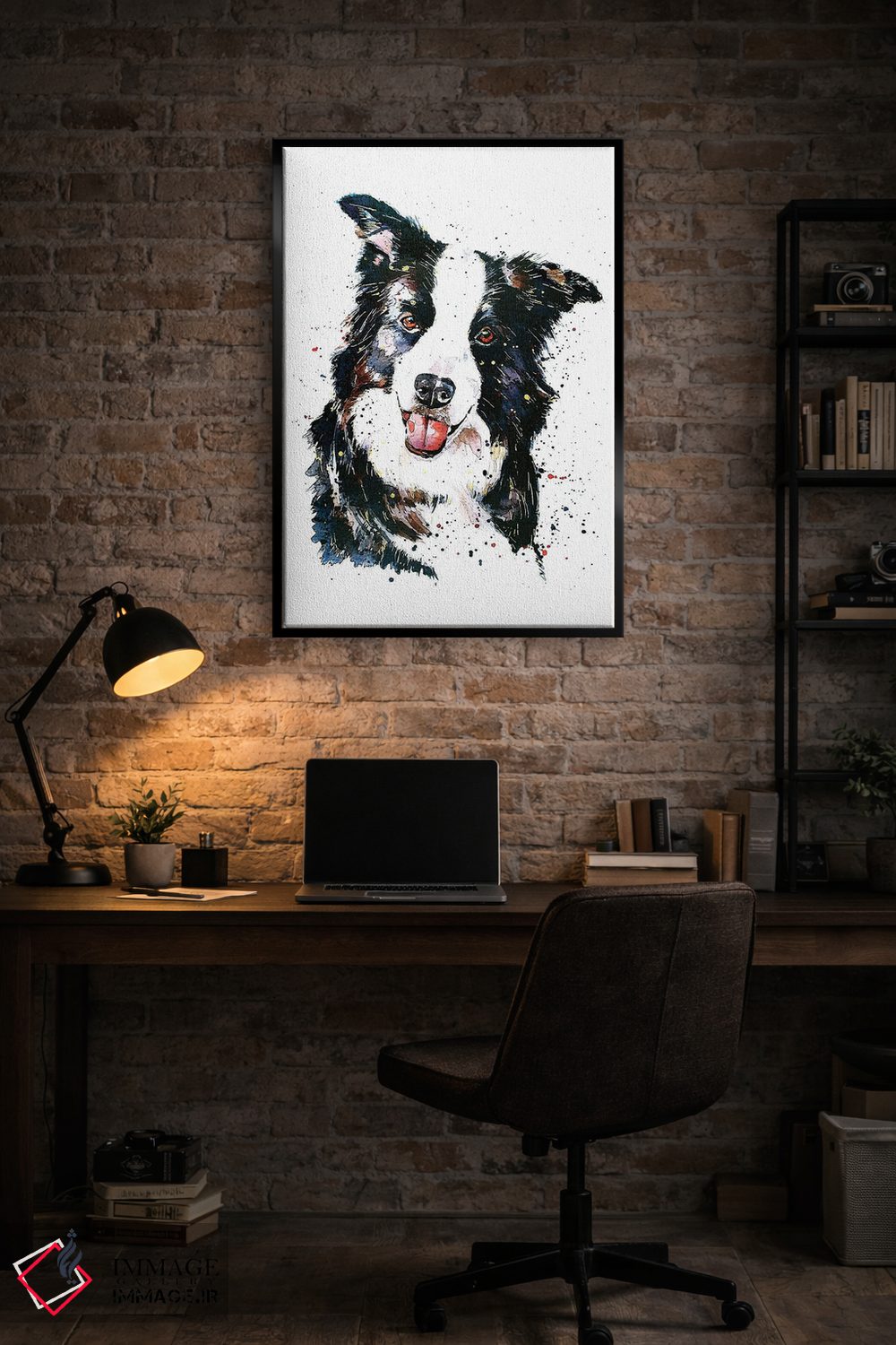 تابلو دکوراتیو تعقیب خوشبختی اثر ادز واترکالرز - D5B