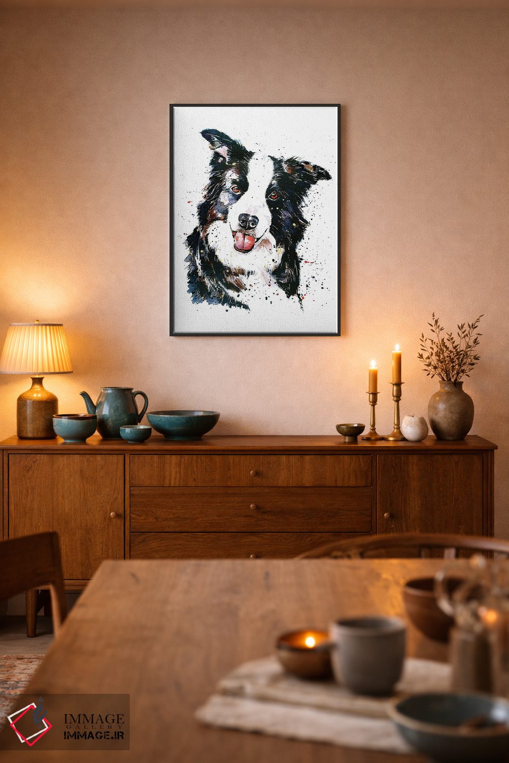 تابلو دکوراتیو تعقیب خوشبختی اثر ادز واترکالرز - D6B