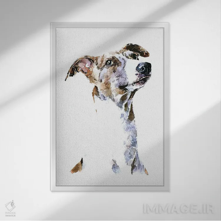 تابلو دکوراتیو ویپت اثر ادز واترکالرز - نمای قابدار سفید