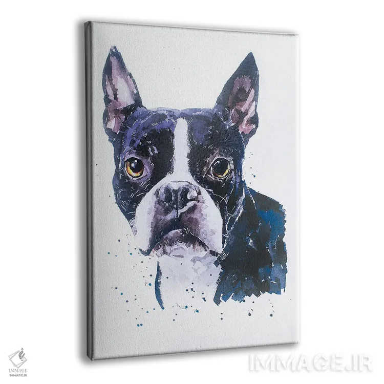 تابلو دکوراتیو بوستون تریر اثر ادز واترکالرز - نمای پرسپکتیو محصول