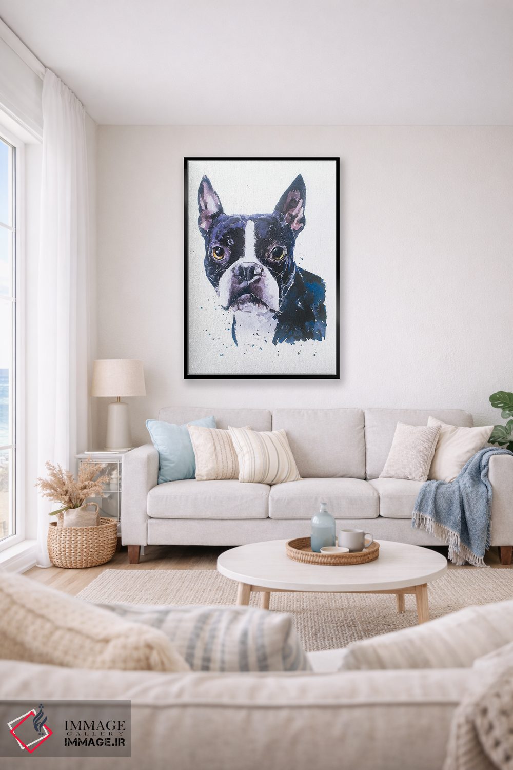 تابلو دکوراتیو بوستون تریر اثر ادز واترکالرز - D2B