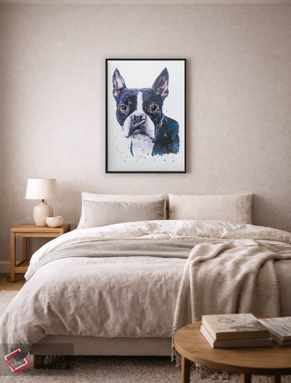 تابلو دکوراتیو بوستون تریر اثر ادز واترکالرز - D6B