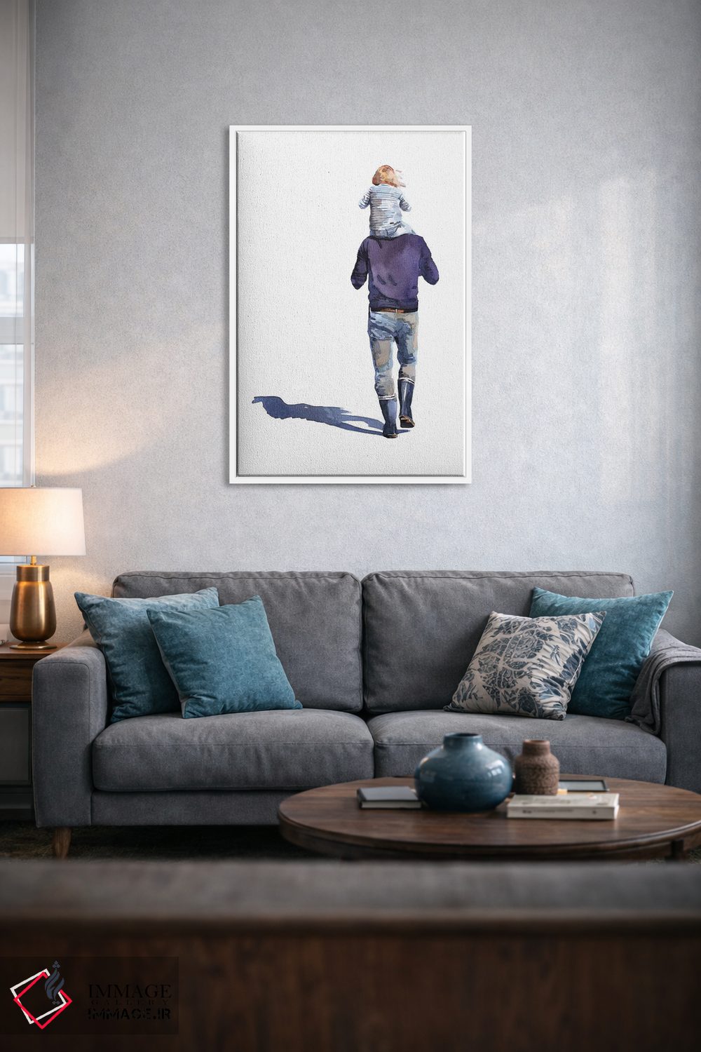تابلو دکوراتیو پدری عزیز اثر ادز واترکالرز - D4W