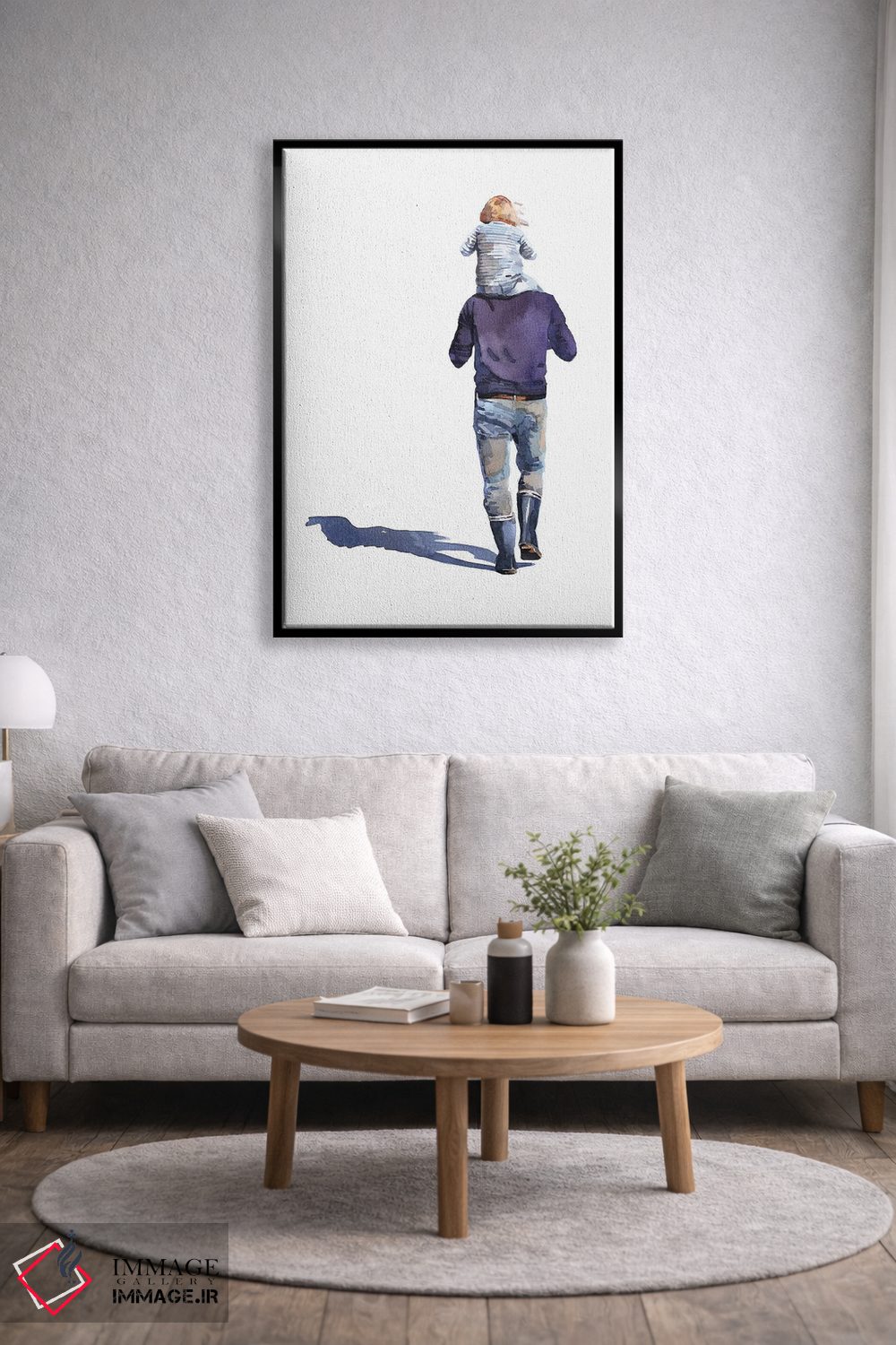 تابلو دکوراتیو پدری عزیز اثر ادز واترکالرز - D5B