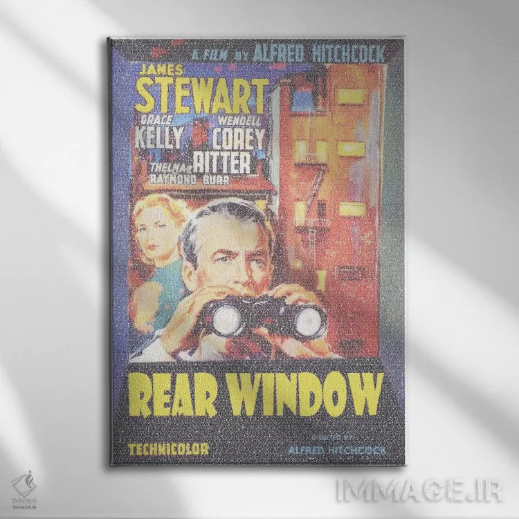 تابلو دکوراتیو پنجره عقب اثر گوسفند رباتی - نمای روبهرو روی دیوار