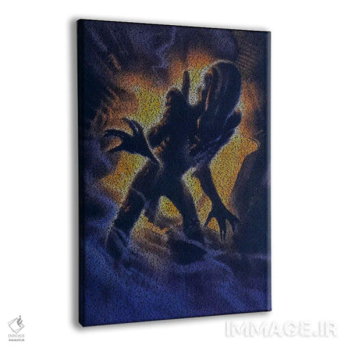 تابلو دکوراتیو بیگانه اثر گوسفند رباتی - نمای پرسپکتیو محصول