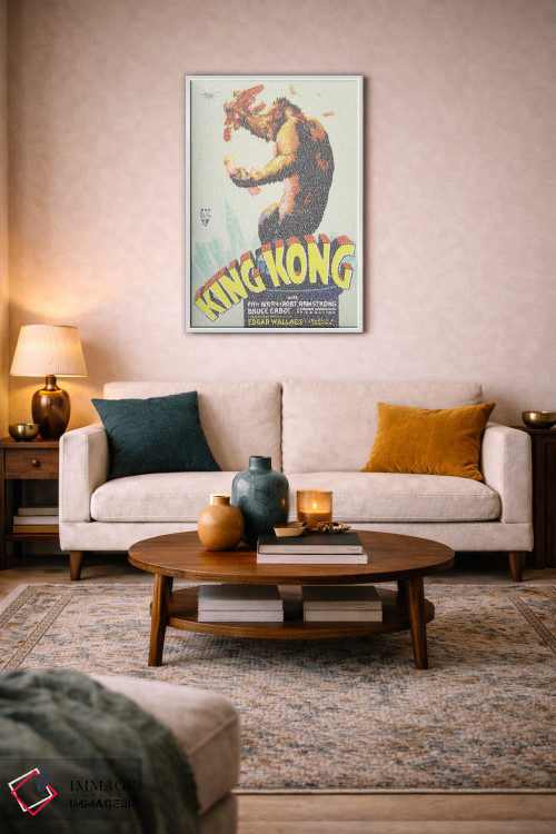 تابلو دکوراتیو کینگ کونگ اثر گوسفند رباتی - D2W