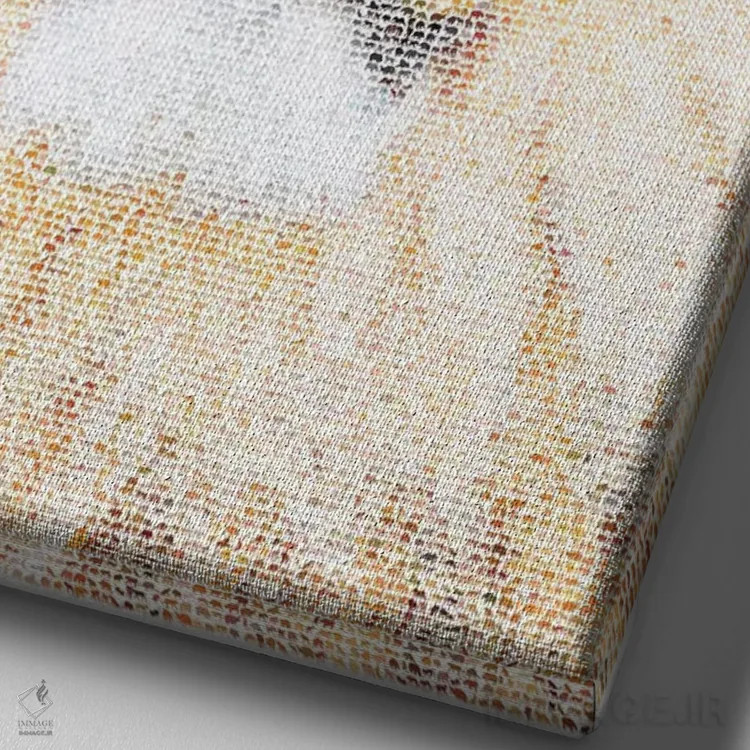 تابلو دکوراتیو پادشاه اثر گوسفند رباتی - نمای نزدیک بافت بوم