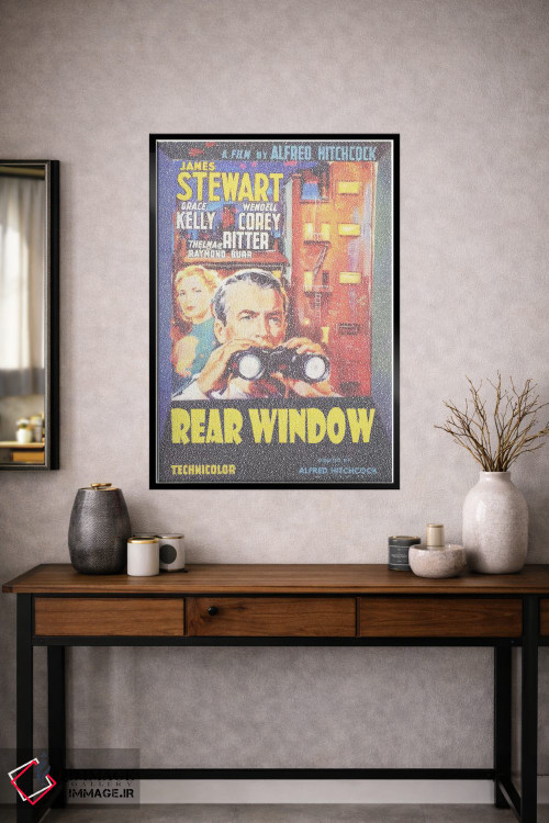 تابلو دکوراتیو پنجره عقب اثر گوسفند رباتی - D2B