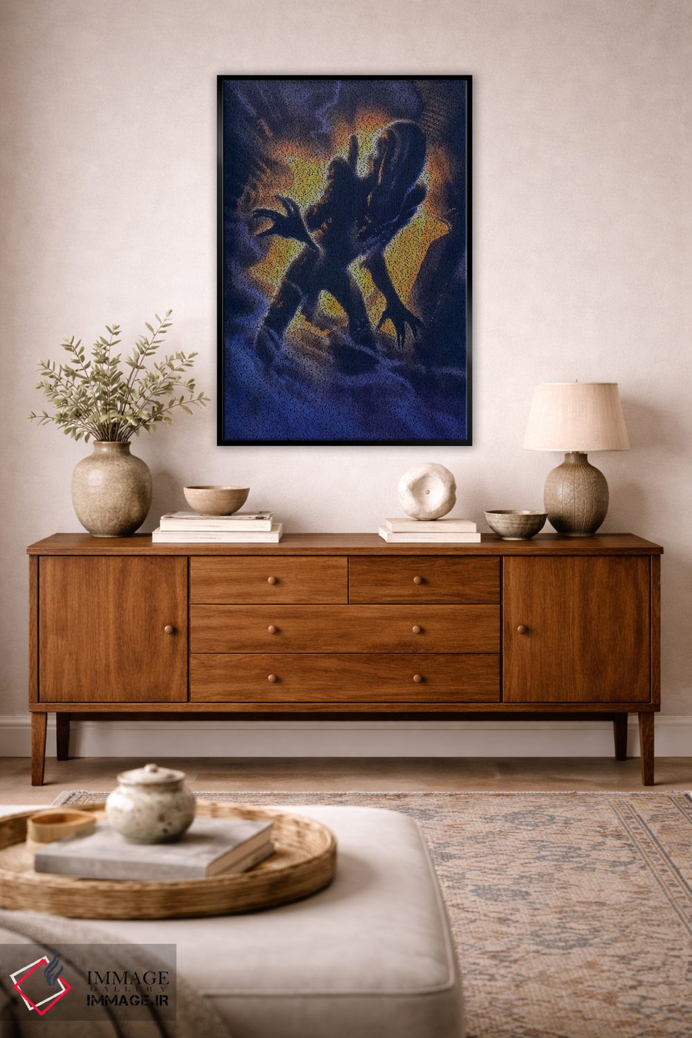 تابلو دکوراتیو بیگانه اثر گوسفند رباتی - D3B