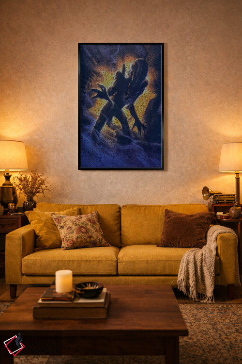 تابلو دکوراتیو بیگانه اثر گوسفند رباتی - D4B